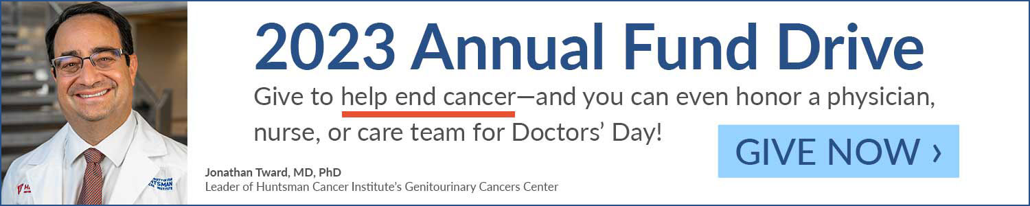 2023 Annual Fund Drive - give to help end cancer and leave a note for a care team member!