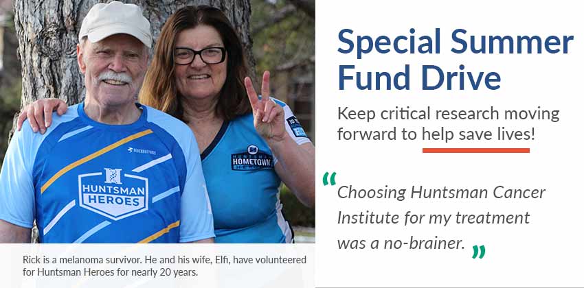Special Summer Fund Drive. Keeps critical research moving forward to help save lives!