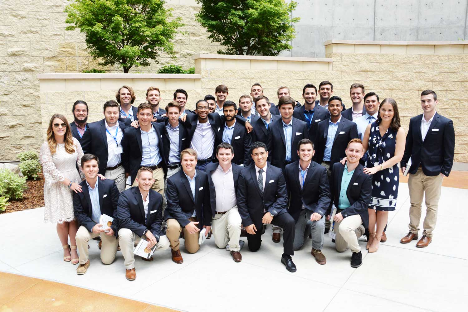 2017 20K club in Sigma Chi Friendship Garden at Huntsman Cancer Institute