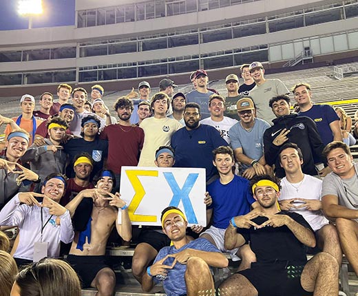 Zeta Colony in football stadium