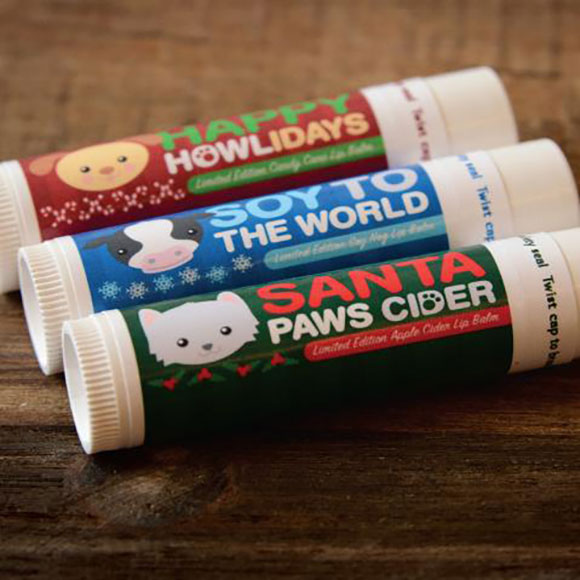 Holiday Lip Balm in Festive Flavors