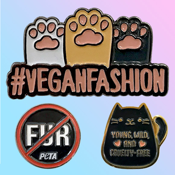 Vegan Fashion Pins