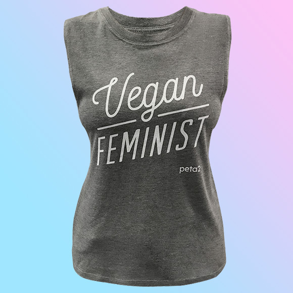 Vegan Feminist Women's Muscle Tank Top
