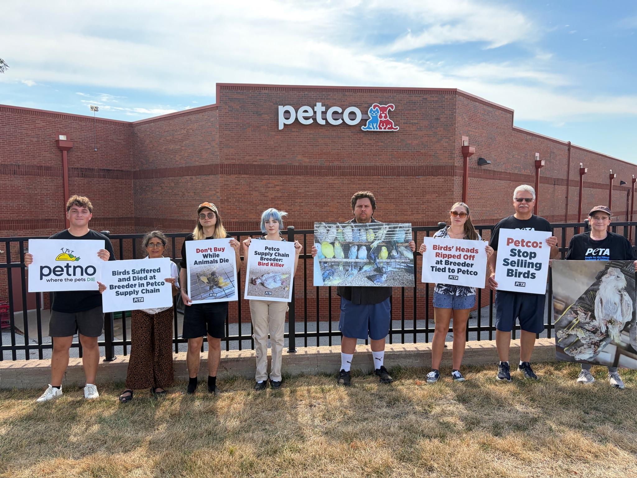 Petco supplier protest in St. Louis.
