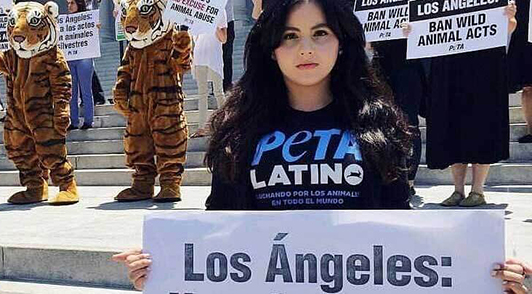 PETA Latino protest