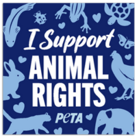 I Support Animal Rights Sticker