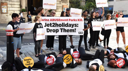 protest against Jet2holidays