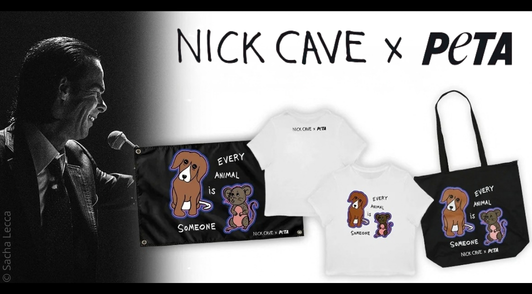 Nick Cave and his new merch collection with PETA