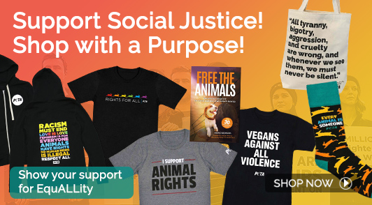 PETA social justice merch