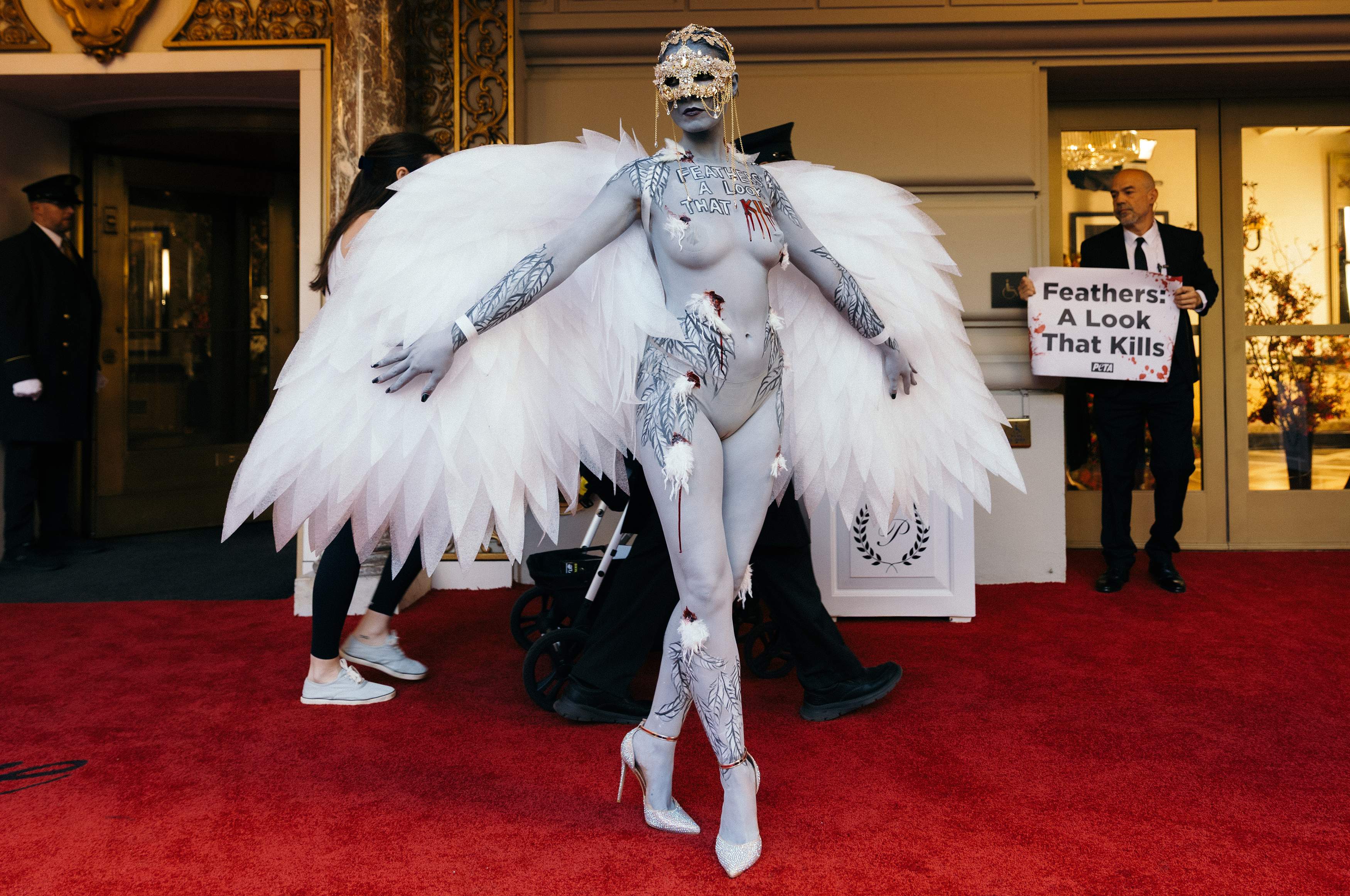 Met Gala demonstration.