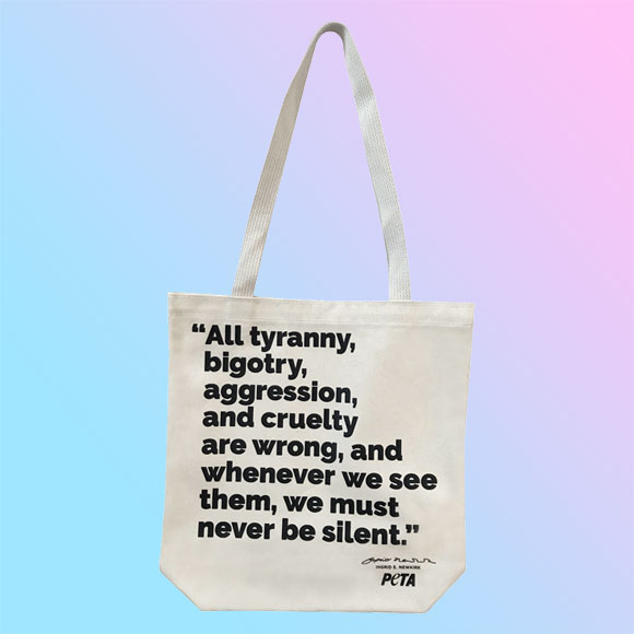 Never Be Silent Quote Tote