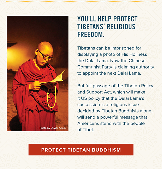 Help protect Tibetans’ religious freedom