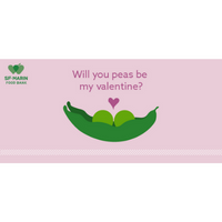 Illustrated Peas/Will you peas be my valentine? Happy Valentine's Day