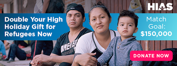 Double your high holidays gift for refugees now.