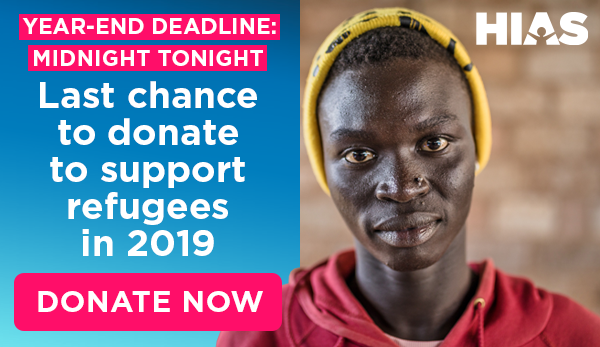 Year-end deadline: Midnight tonight. Last chance to donate to support refugees in 2019. Donate now.