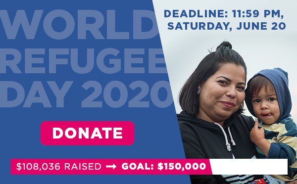 Woman and child smiling at the camera. Deadline: 11:59 PM, Saturday, June 20. DONATE