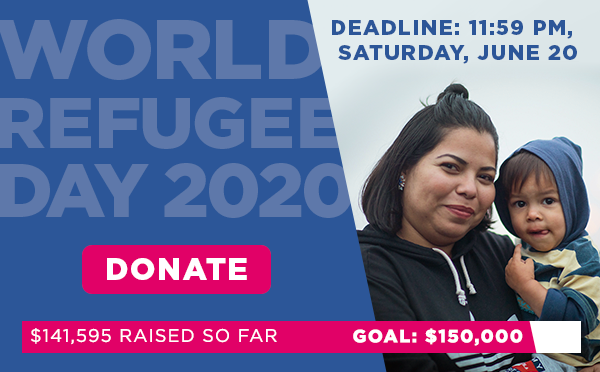 Woman and child smiling at the camera. Deadline: 11:59 PM, Saturday, June 20. DONATE