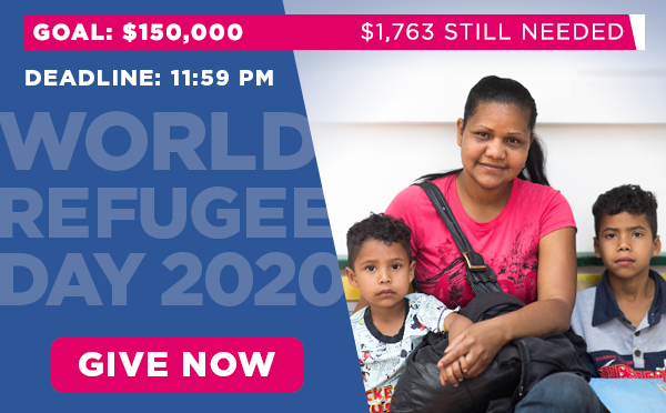 Give now in support of world refugee day!