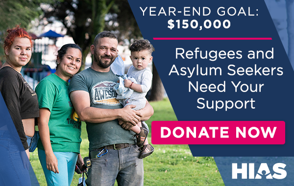 Year-end goal: $150,000. Refugees and asylum seekers need your support.