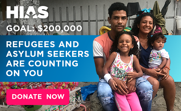 Goal: $200,0000. Refugees and asylum seekers are counting on you. Donate now!
