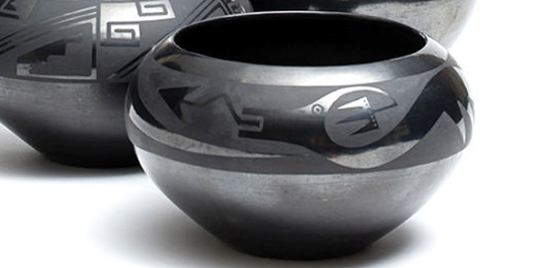 Maria Martinez black work pottery