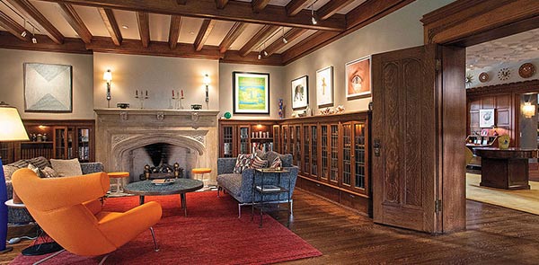 Home interior featuring a fireplace