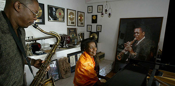 musicians at a keyboard