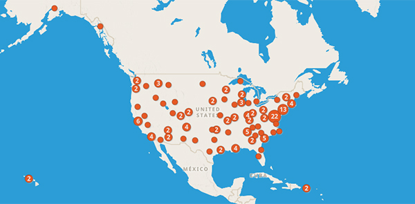 Map of Section 106 Success Stories