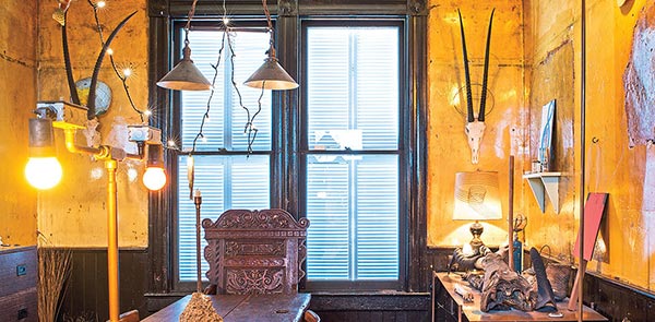 Interior of David Ireland's home 
