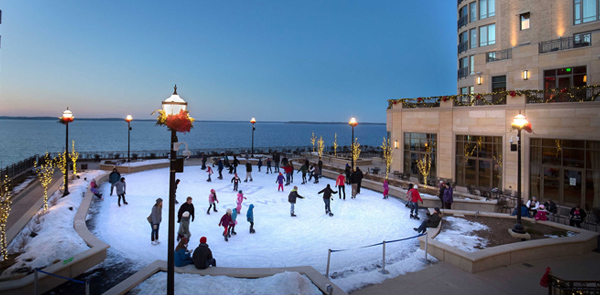 people ice skating