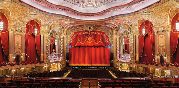 Interior of a historic theatre