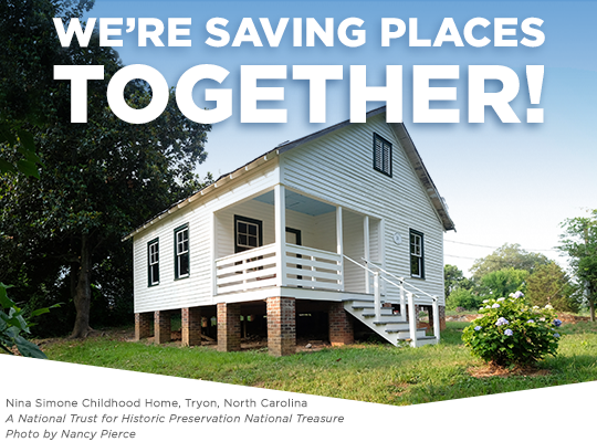 We're saving places together!