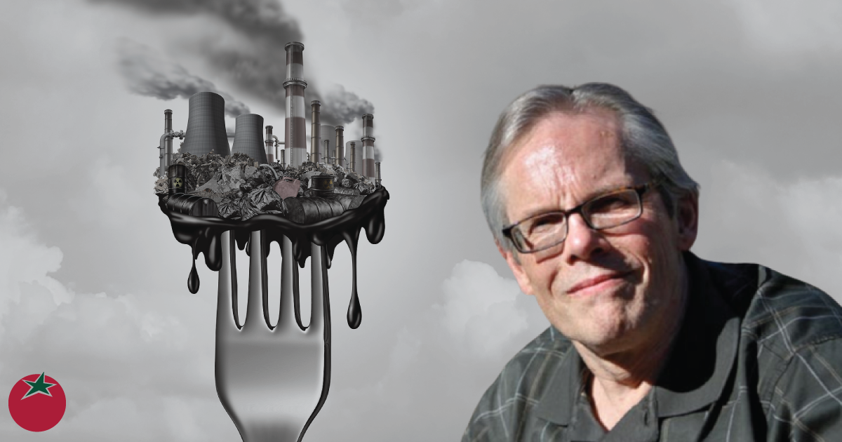 W Michael McCabe and a fork with pollution