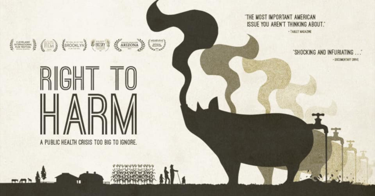 informational poster for the film RIGHT TO HARM