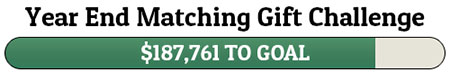 Year End Matching Gift Challenge - $187,761 TO GOAL