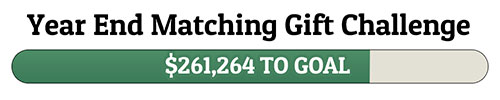 Year End Matching Gift Challenge - $261,264 TO GOAL!