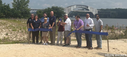 Susquehanna River newly restored shoreline