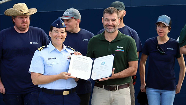 Image of the week: R/V Atlantis crew commended for at-sea rescue