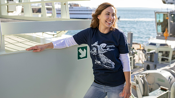 Raise awareness with our North Atlantic right whale shirt