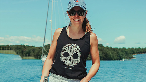 New not on our watch coral tank top at ShopWHOI
