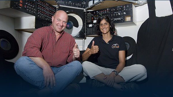Suni Williams and Tim Shank