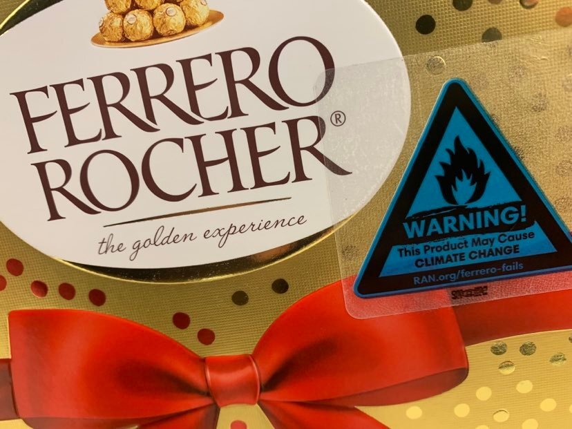 Ferrero Label Sticker Ferrero be our rainforests Valentine | Rainforest Action Network ...