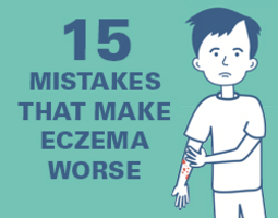 15 Mistakes That Make Eczema Worse infographic