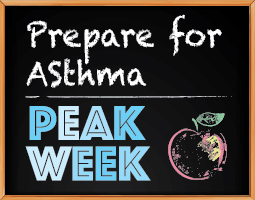 Prepare for Asthma Peak Week infographic