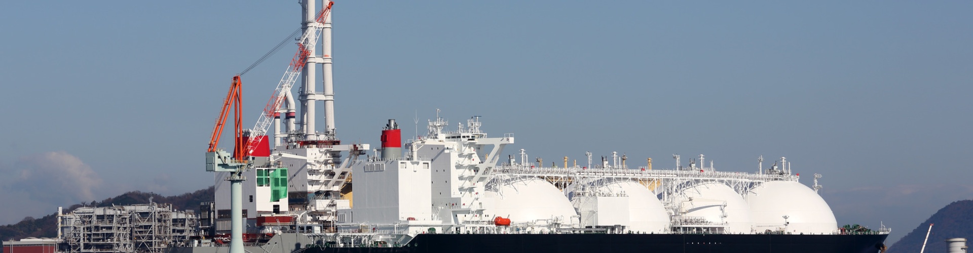 Photo of a LNG LPG cargo ship docked in port
