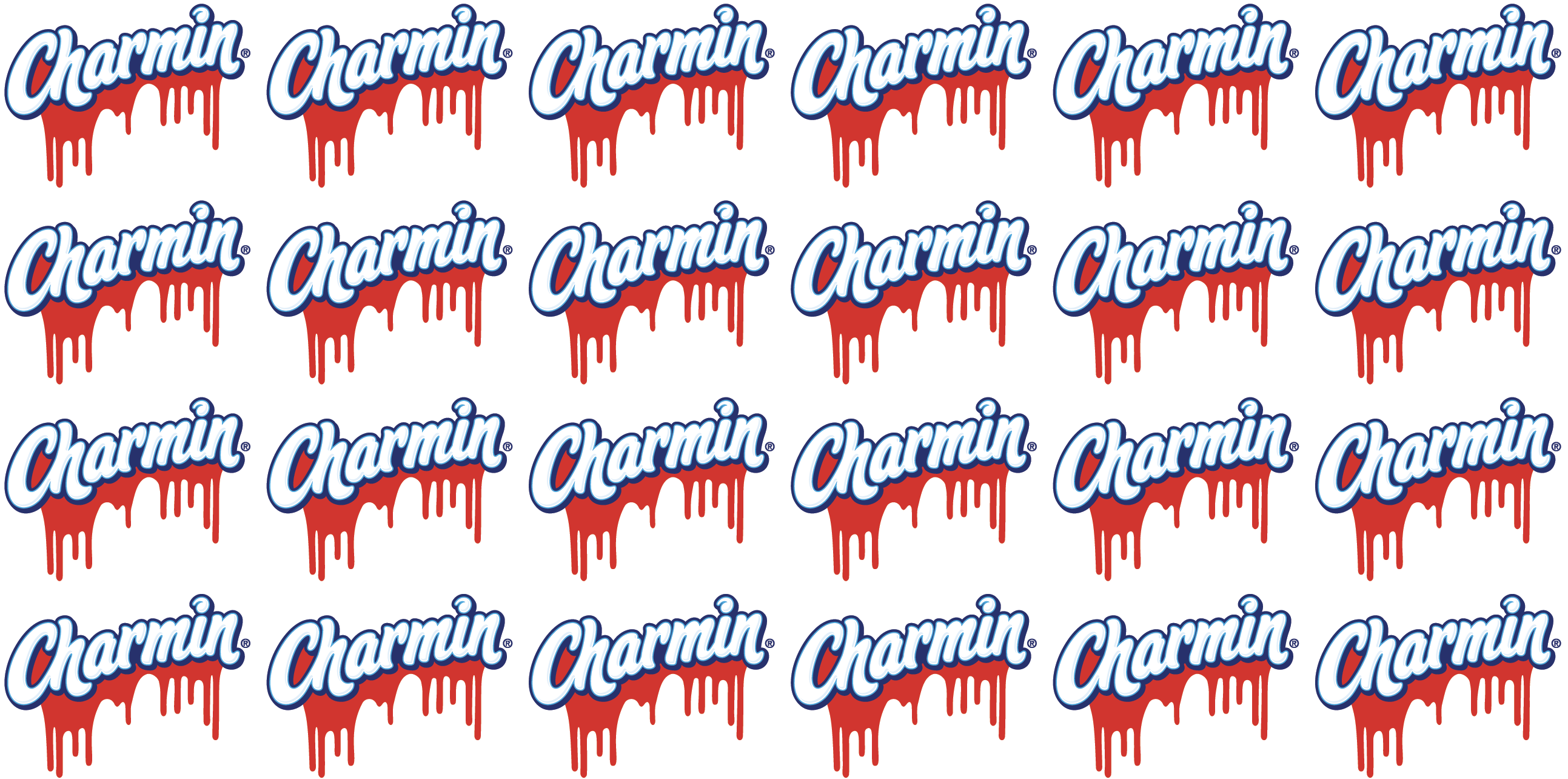 Charmin logo dripping blood