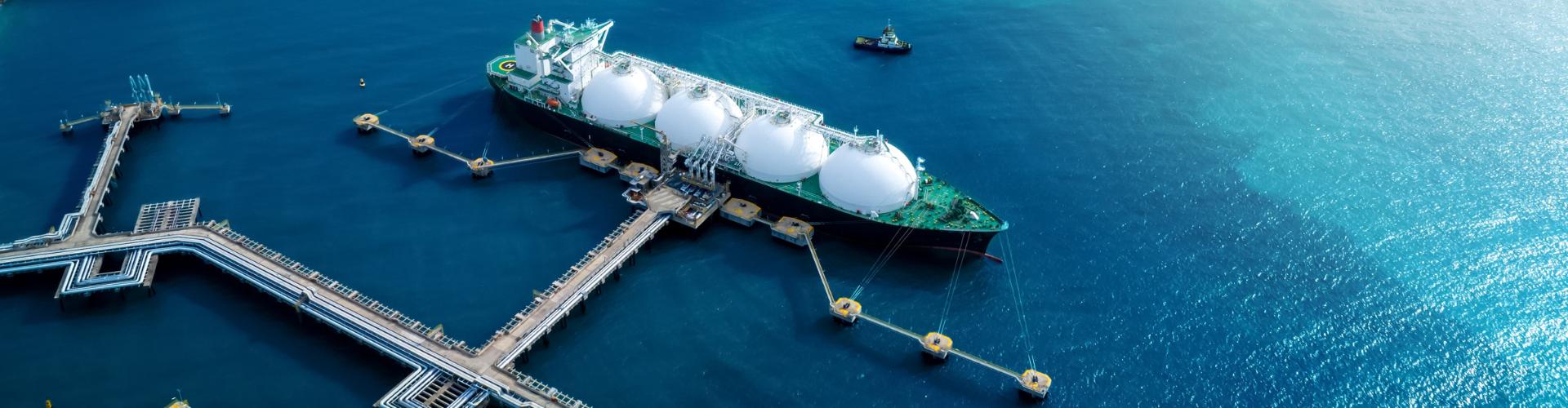 image of a tanker on water