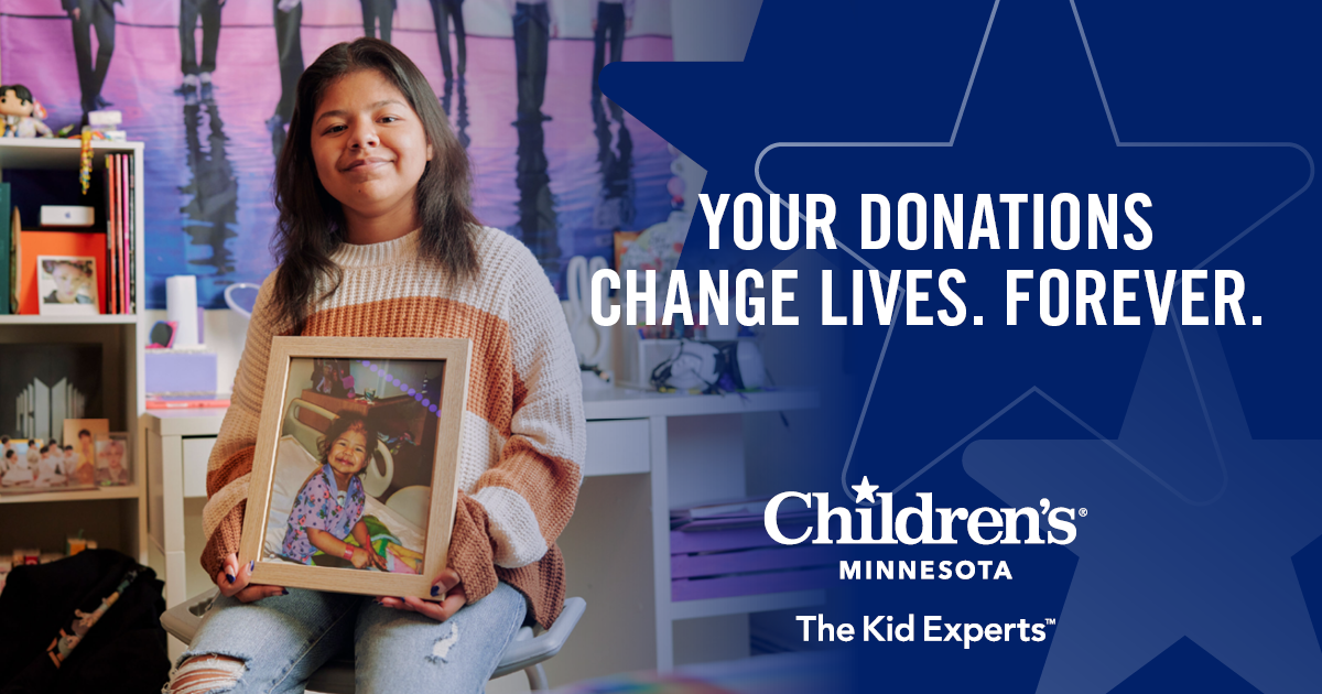 Donate now to support Children's Minnesota, Give 11
