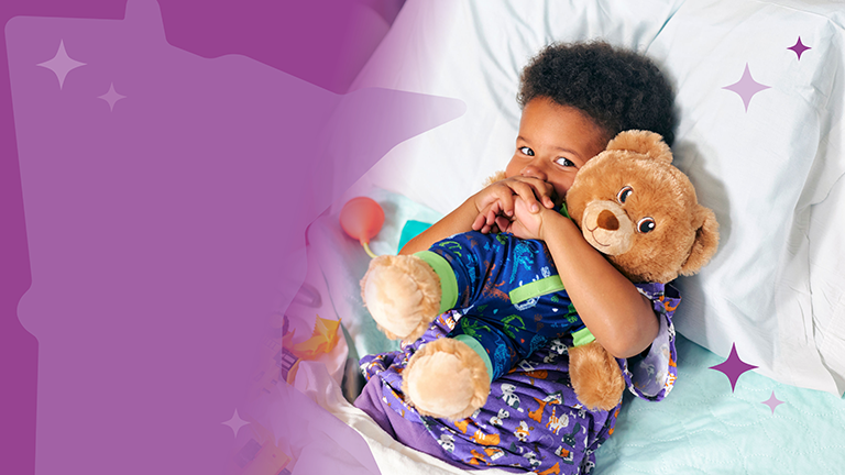 child with teddy bear