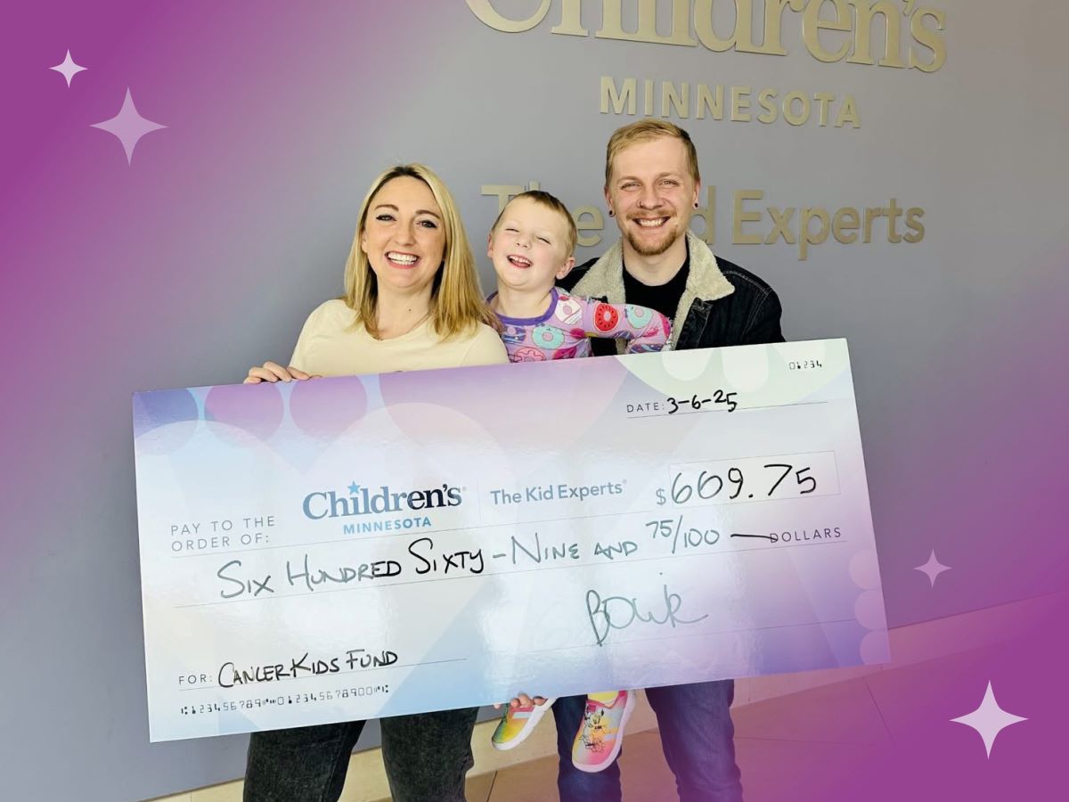 child hosting a fundraiser